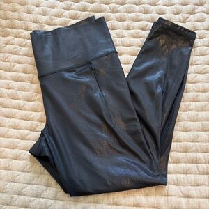 Athleta salutation stash shine Black Leggings